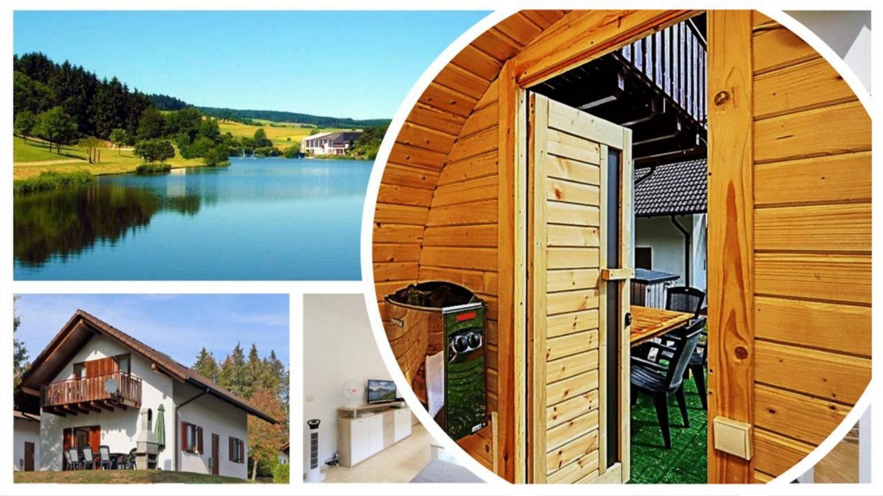 Seepark Kirchheim Ferienhaus Bei Vera Mit Sauna Экстерьер фото
